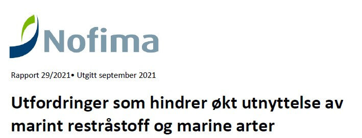 rapport nofima regelverk