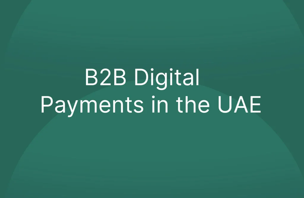 B2B Digital Payments in the UAE