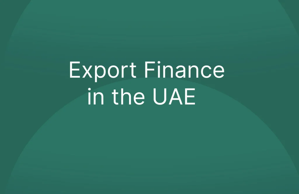 Export Finance in the UAE