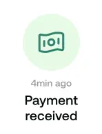 Payment received