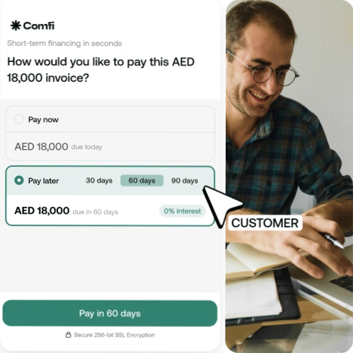 Extend credit. Get paid now